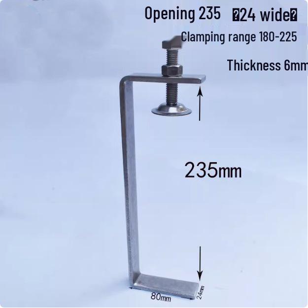 C304 Tiger Claw U-Shaped Stainless Steel Pipe Clamp