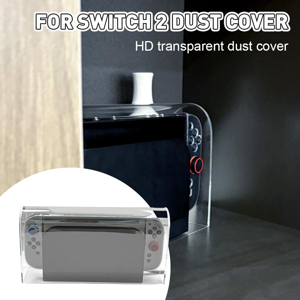 For Nintendo Switch 2 Transparent Acrylic Dust Cover Scratch Acrylic Anti Hard Accessories Covers Dust Cover Waterproof Gua X7J6