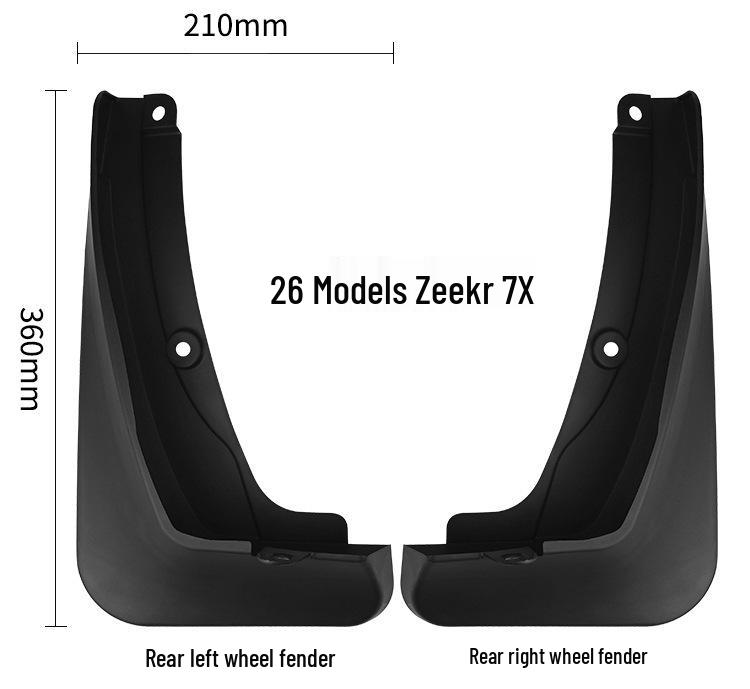 Zeekr 7X 2026 Tire Mud Flaps: Cross-Border Modification Accessories