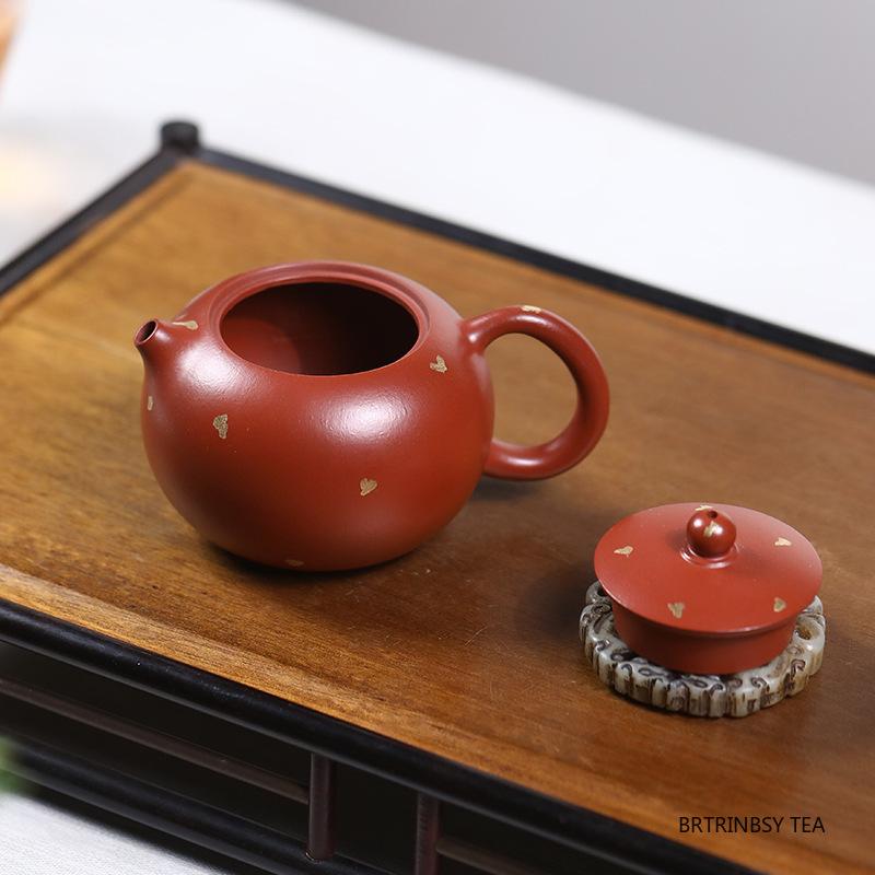 Chinese Yixing Purple Clay Teapot Handmade Xishi Tea Pot Beauty Tea Infuser Kettle Household Tradition Zisha Teaware 150ml