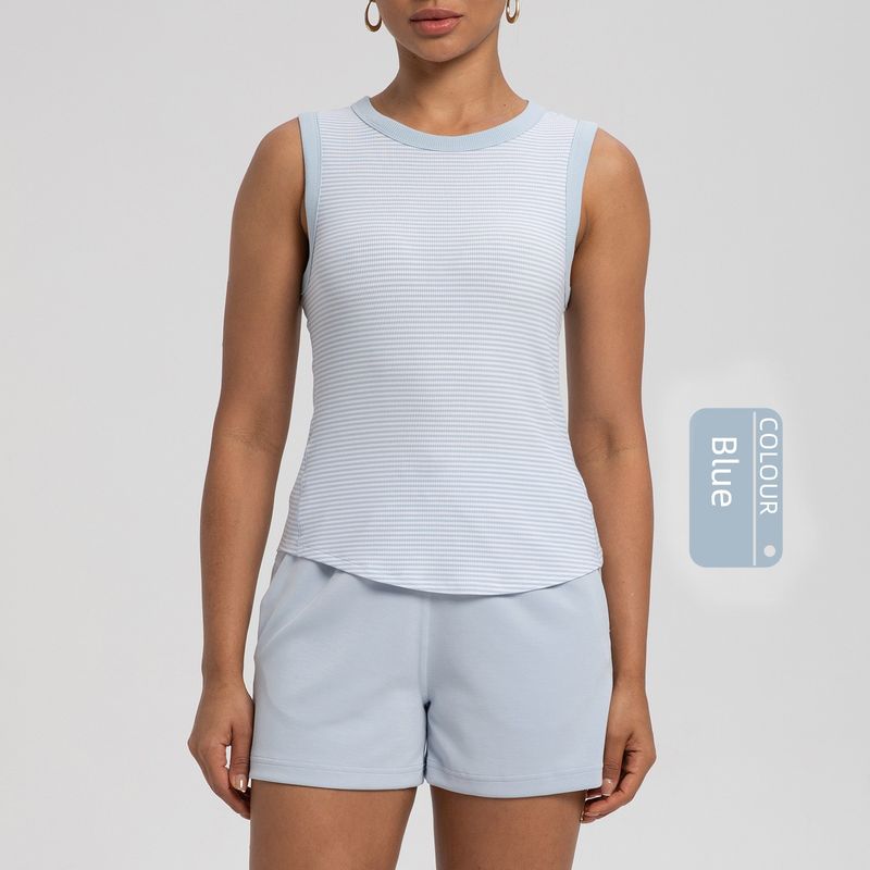 

Лу Тот же стиль Lanjing Модальный спортивный жилет Ощущение красоты обнаженной спины Фитнес Пилатес Йога Одежда Топ Blue M [Suggested 50.00 kg-60.00 kg]]