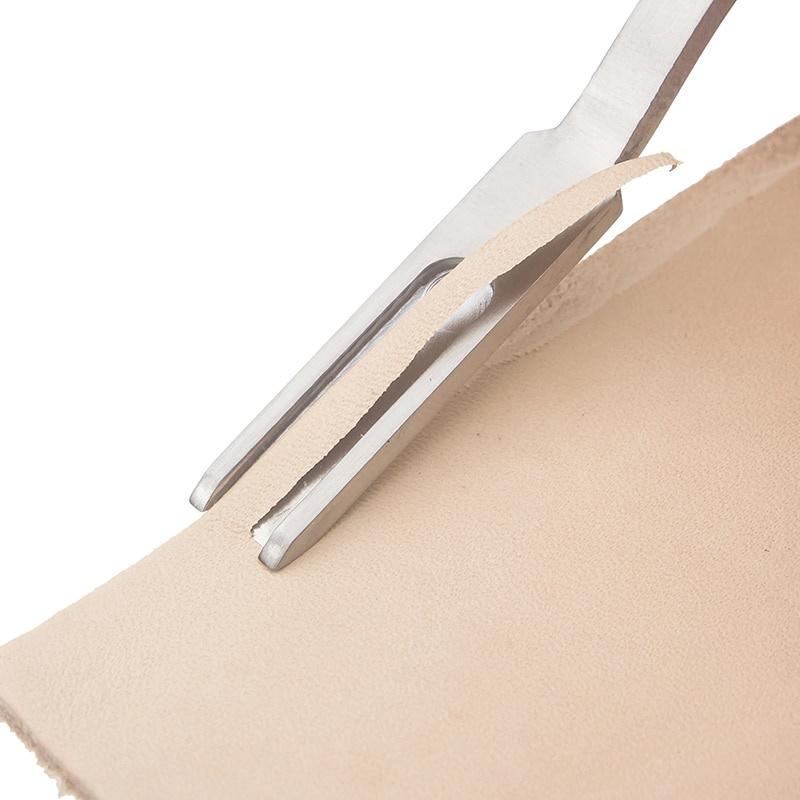 Wood Handle French Style Leather Craft Leather Edge Beveler Leather Cutting Skiving Trimming Tool Leather Craft Tool