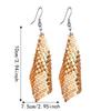 Exaggerated Geometry Metal Sequins Earrings Dangling Pendant Earrings  Music Festival