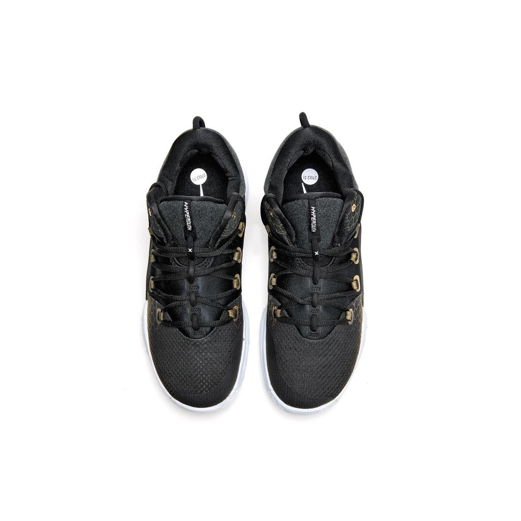 Nike Hyperdunk X Low Slip Resistant Abrasion Resistant Low Top Basketball Shoes Men's Black Gold AR0465-003(Team196-)