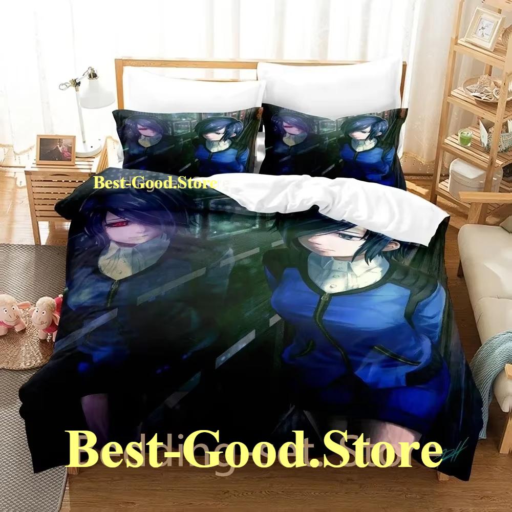 Tokyo Ghoul Touka Kirishima Bedding Set Single Twin Full Queen King Size Bed Set Adult Kid Bedroom Duvetcover Sets Anime Bed