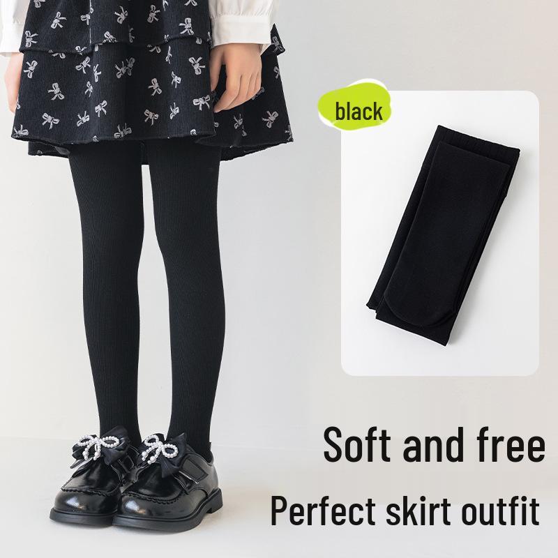 Dziewczęce Wszechstronne Bawełniane Legginsy 9/10 w Jednolitym Białym Kolorze na Wiosnę/Jesień