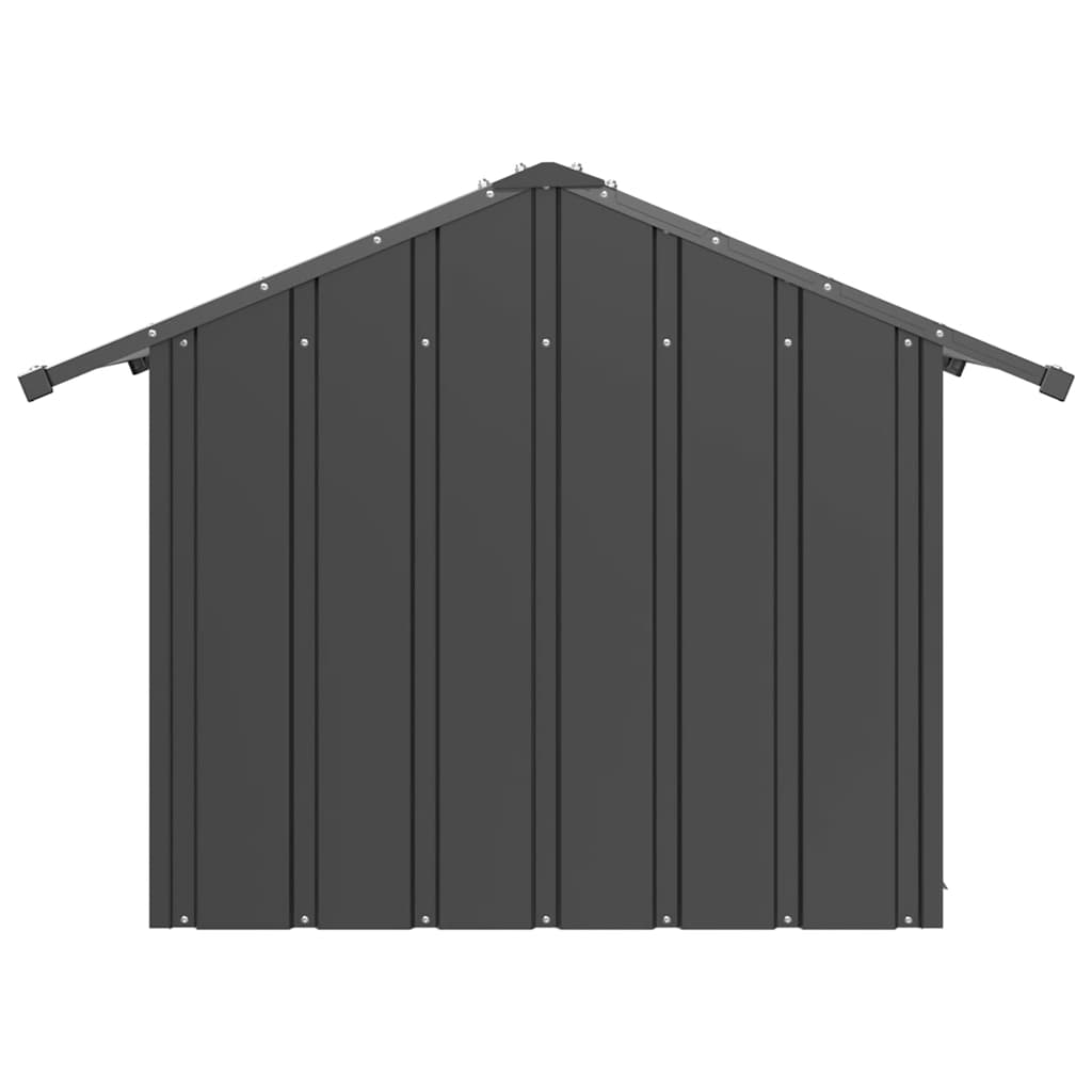 Vidaxl Dog House Buda With Roof, 85X107X81 Cm, Galvanized Steel