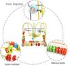 Jacootoys Wooden Roller Coaster Bead Maze, Montessori Educational Toy, Motor Skill Activity Center, Learning Toy for Toddlers & Kids, Boys Girls Gift