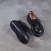 Johnature Hollow Out Thick Soled Shoes Genuine Leather Breathable Lace-up Women's Platform Sandals