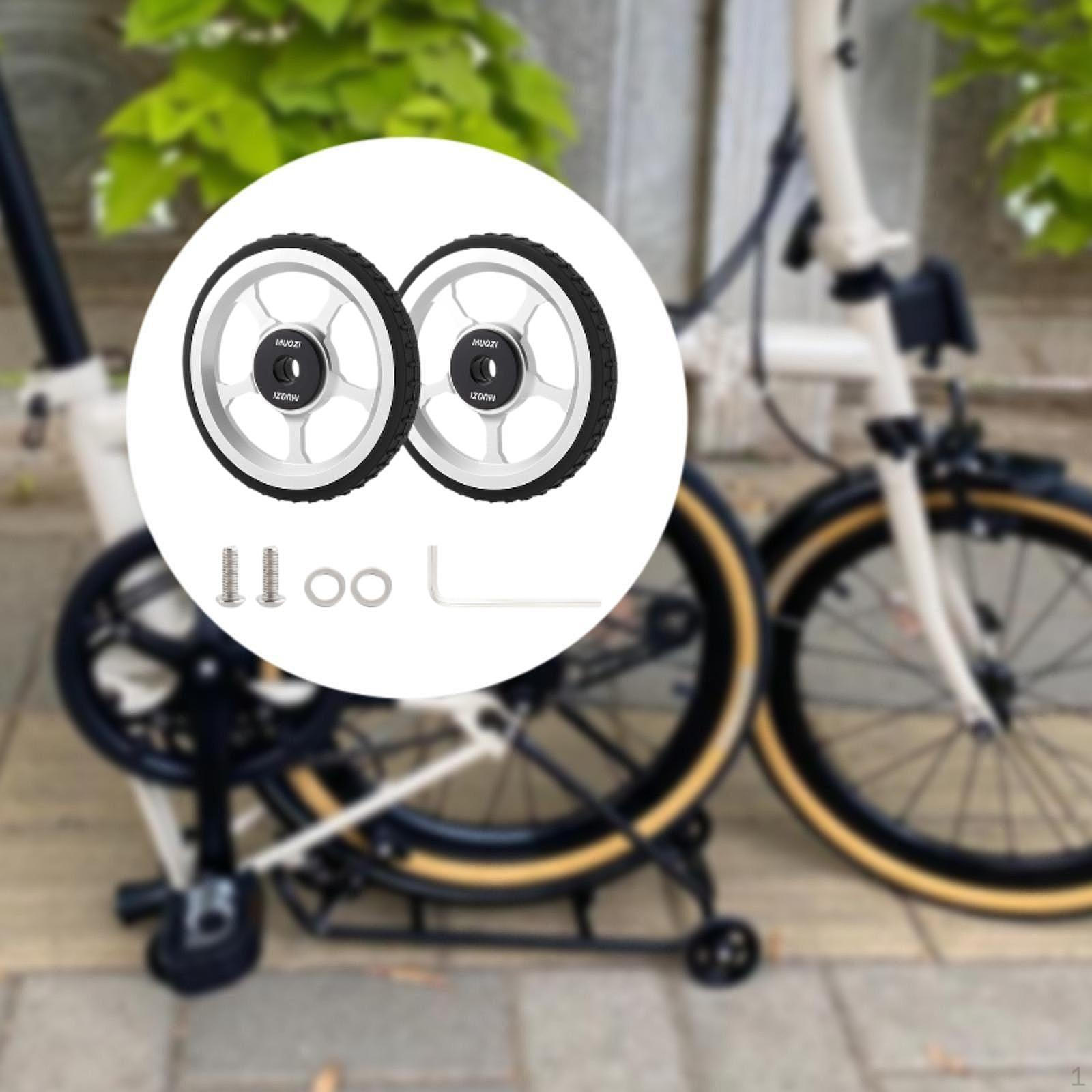 

Легкі Колеса для Складного Велосипеда Алюмінієвий Сплав Допоміжні Ультралегкі Замінні Стабільна Порожниста Конструкція Thin Body Silver