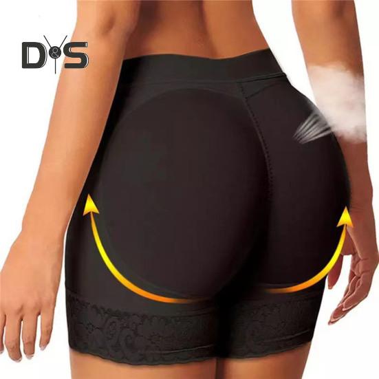 Women Underpants Fake Buttock High Waist Tummy Control Butt Lifted Seamless Soft Breathable Elastic Butt Lifter Body Shaper Panties Padded Underwear