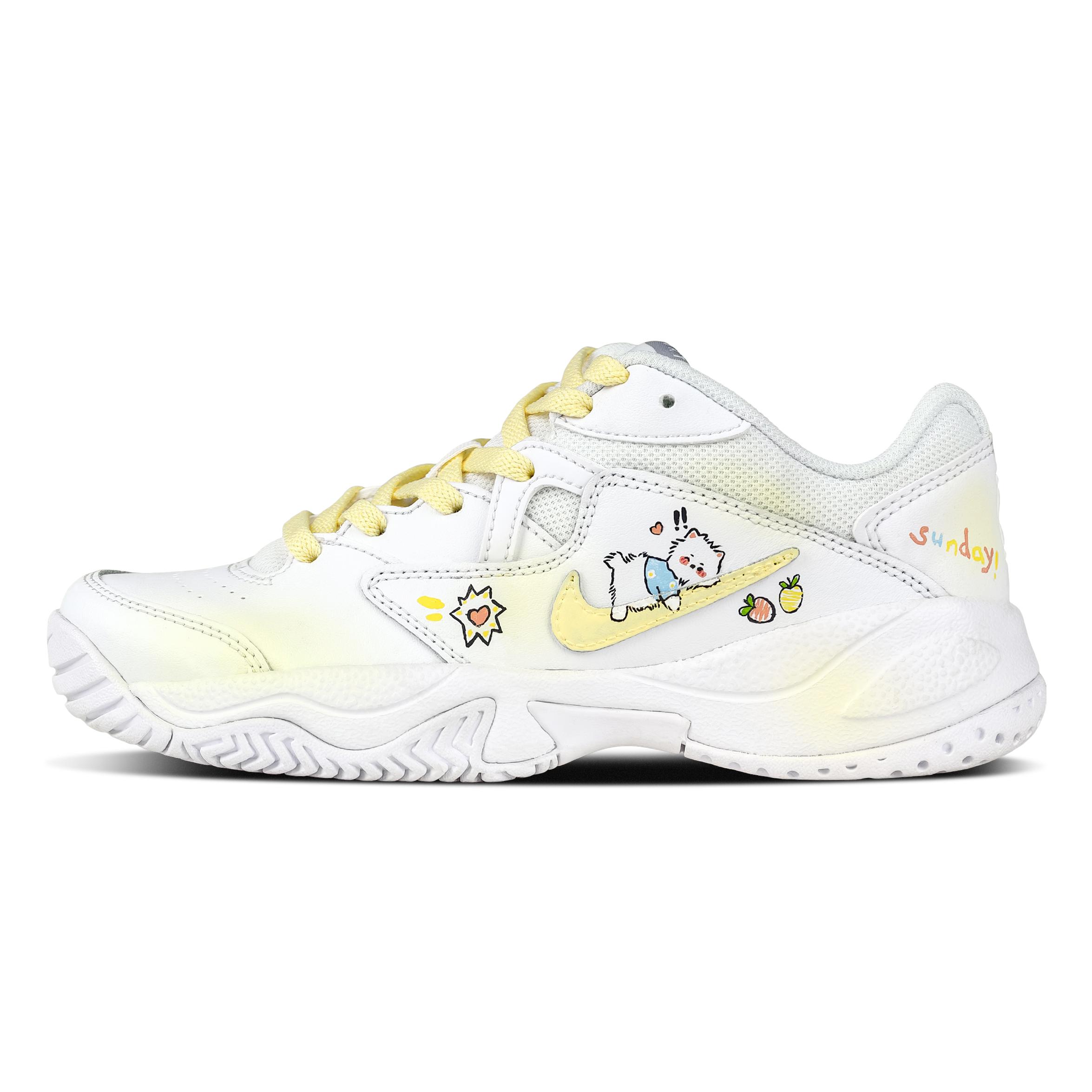 

Nike Court Lite 2 Papa Kitten Textile, Synthetic Leather Abrasion Resistant Abrasion Resistant Low top Tennis Shoes AR8838-101(Team627-) 38