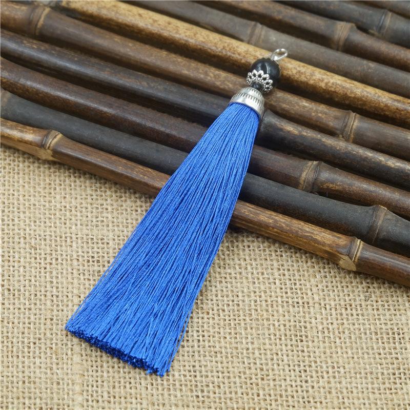 Tassel Ear With Hat Diy Handmade Ear Pendant High-End Lobster Buckle Tassel Ear Pendant