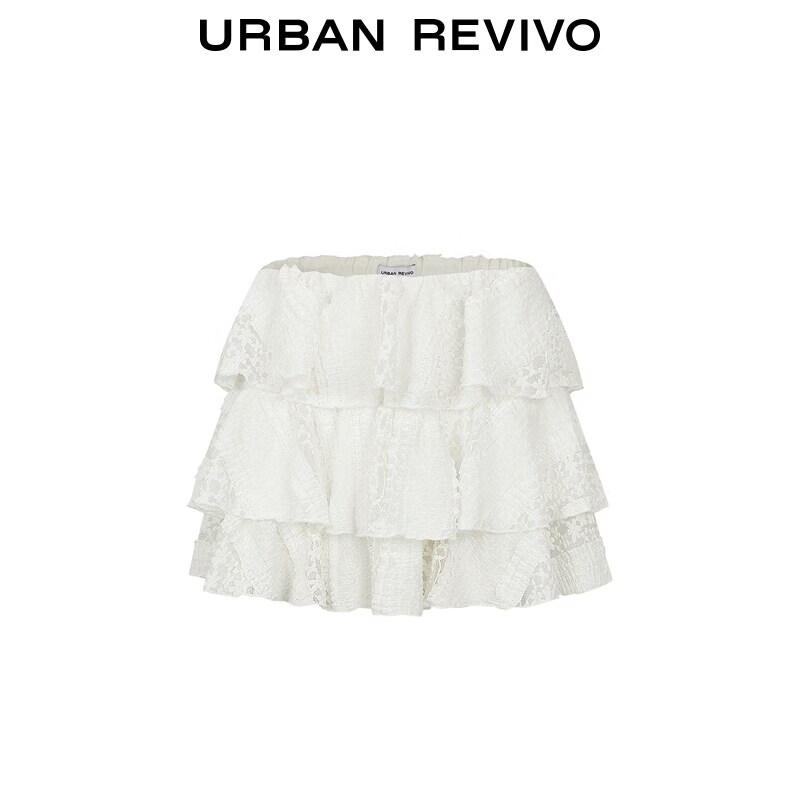 Women's Lace Tiered Skirt