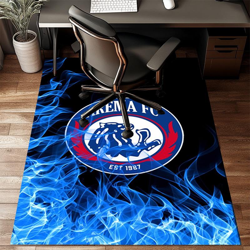 Arema Football club Printed Office Carpet Chair Cushion Entryway Rug, Rugs for Living Room, Bedroom Christmas gifts