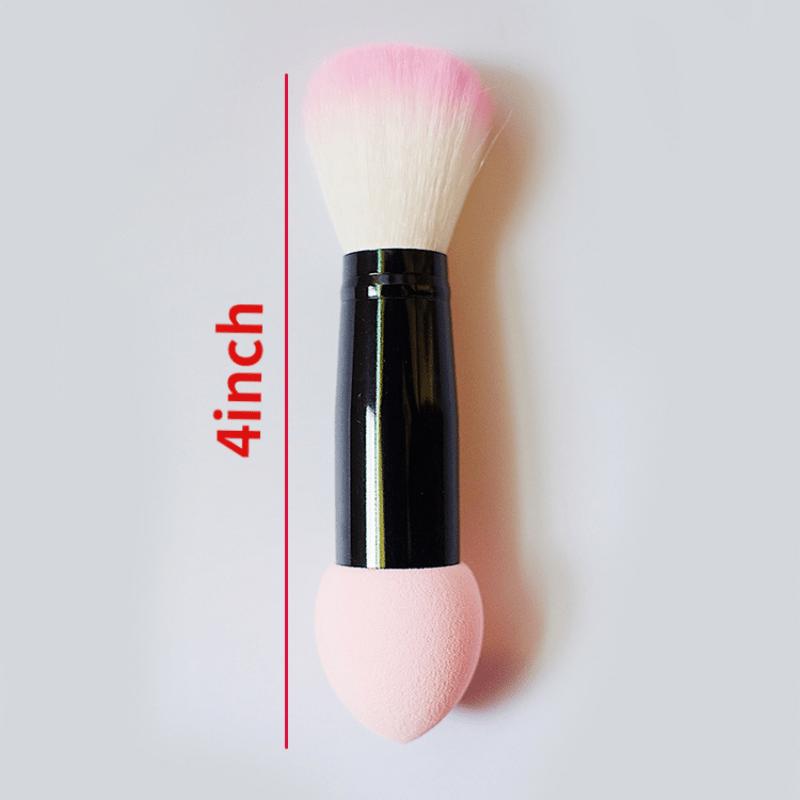 

Professional Foundation Blending Face Brush with Two Heads Blush Cosmetics Makeup Sponge for Women Beauty