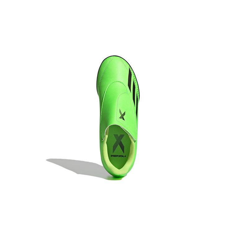 Adidas X Speedportal 4 Vel TF J Durable Low-Top Kids Soccer Shoes Fluorescent Green Kids Soccer Shoes GY9684