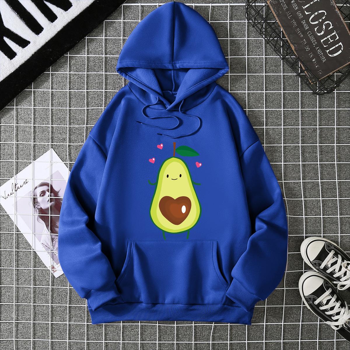 

Anime Print Casual Hooded Sweatshirt Jacket 6793 3XL синій