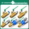 Ensemble de valves et de raccords pour compresseur d'air pour sortie d'air rapide.
