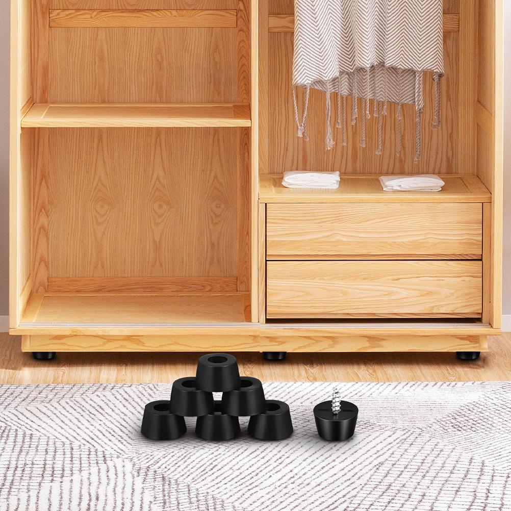 100 Stück Möbel Nivellierfüße Gummipads Schwingungsdämpfer für Tisch Stuhl Bein Nivellierer Bodenschutz Langlebig