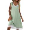 Women's Summer Casual Loose Dress Sleeveless Beach Vest Dress