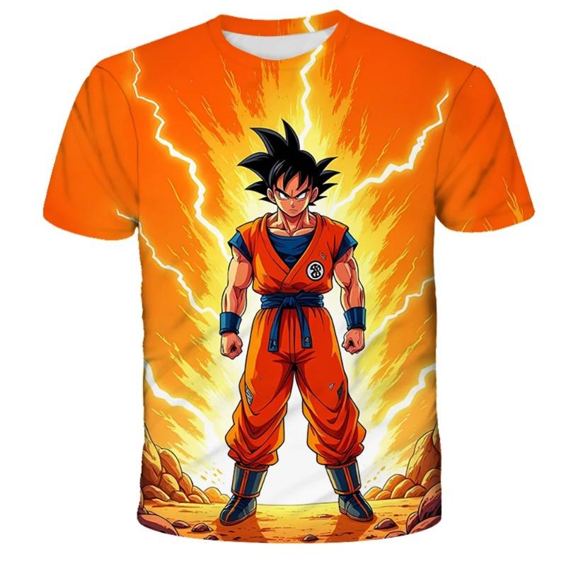 Japanese Anime Dragon Ball Z All Characters 3D Quick Dry T-Shirt For Men Women Kids Summer Sports Anime Tee Streetwear