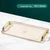 European Style Tea Tray Set with Plastic Handle and Cup Rack