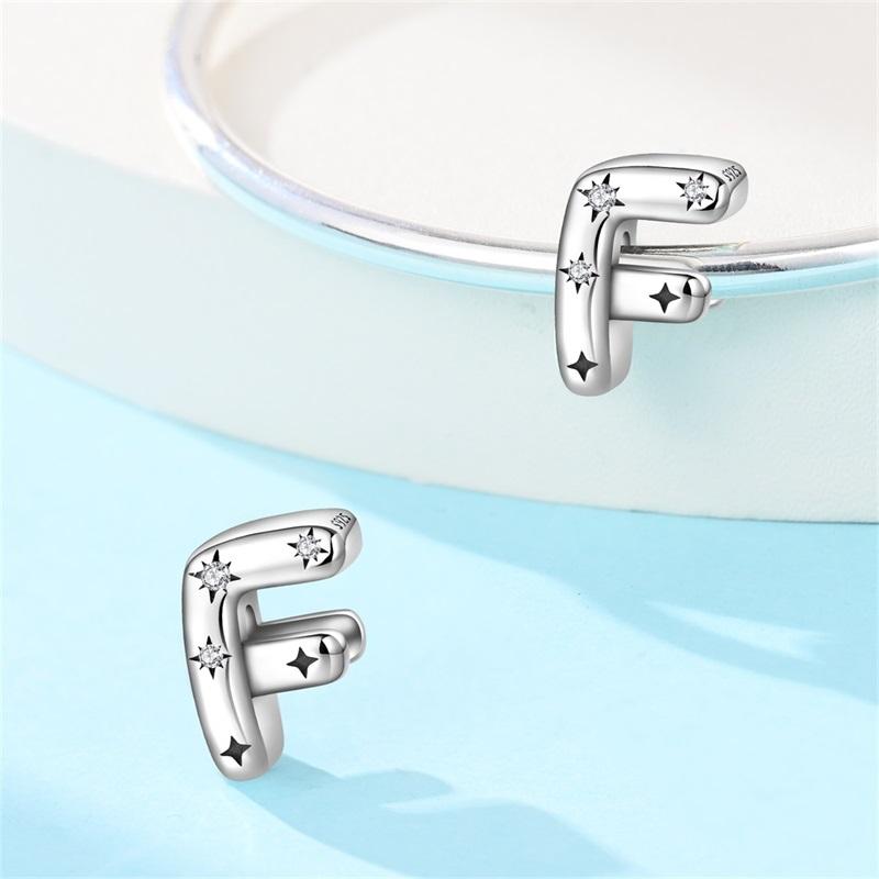 Copper 26 Letter A-Z Alphabet Charm Fine Beads Fit Original Charms Copper Bracelet Diy Fine Jewelry For Women Gifts Making