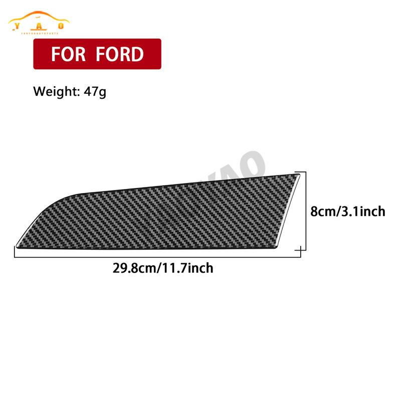 Carbon Fiber For Ford Focus Mk3 2012-2014 Co-pilot trument Panel Trim Strip Cover Interior Accessories