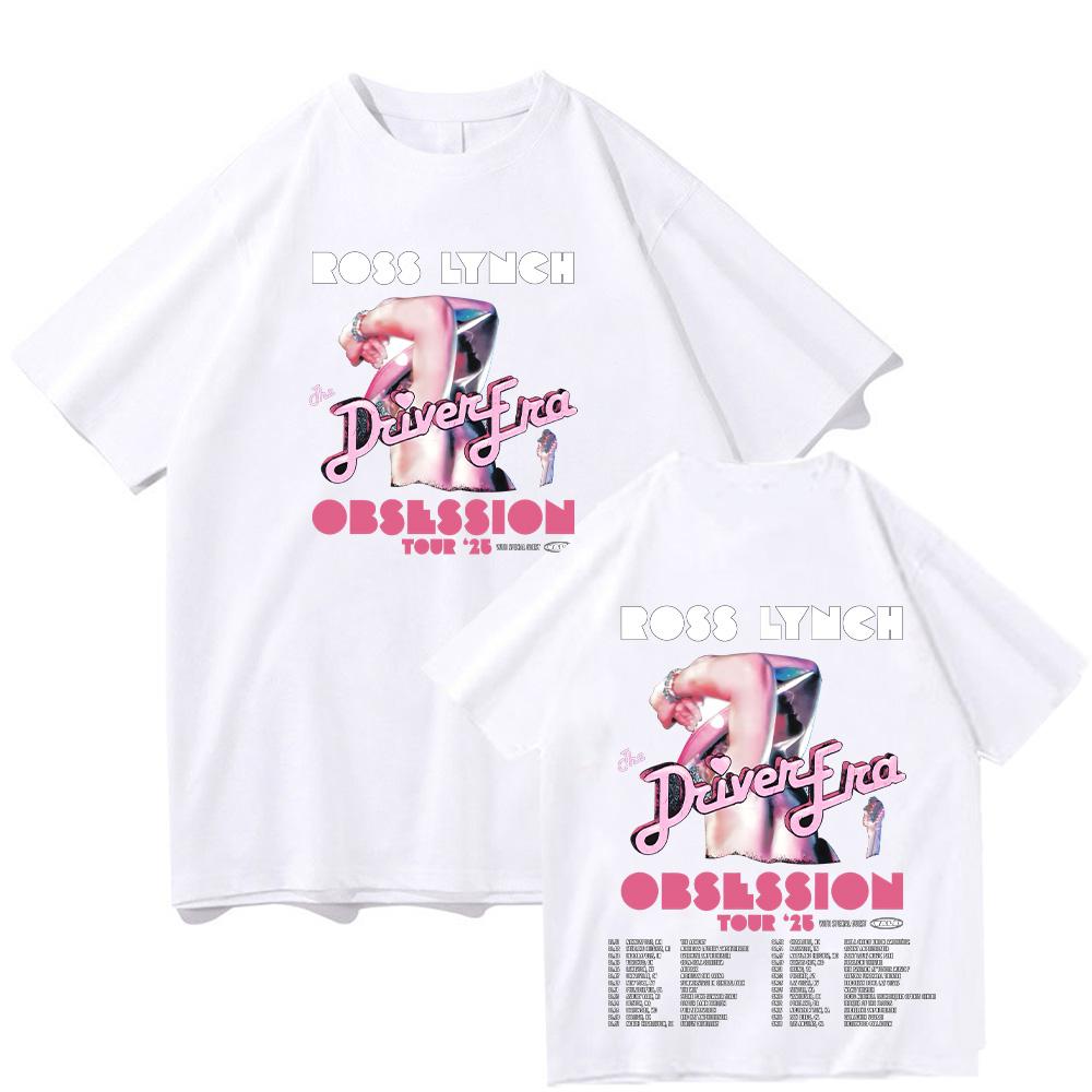 Ross Lynch Obsession Tour 2025 Tee Ross Lynch Fans Gifts T-shirts Trends Aesthetic Design Tshirt Unisex Summer Cotton Casual Top