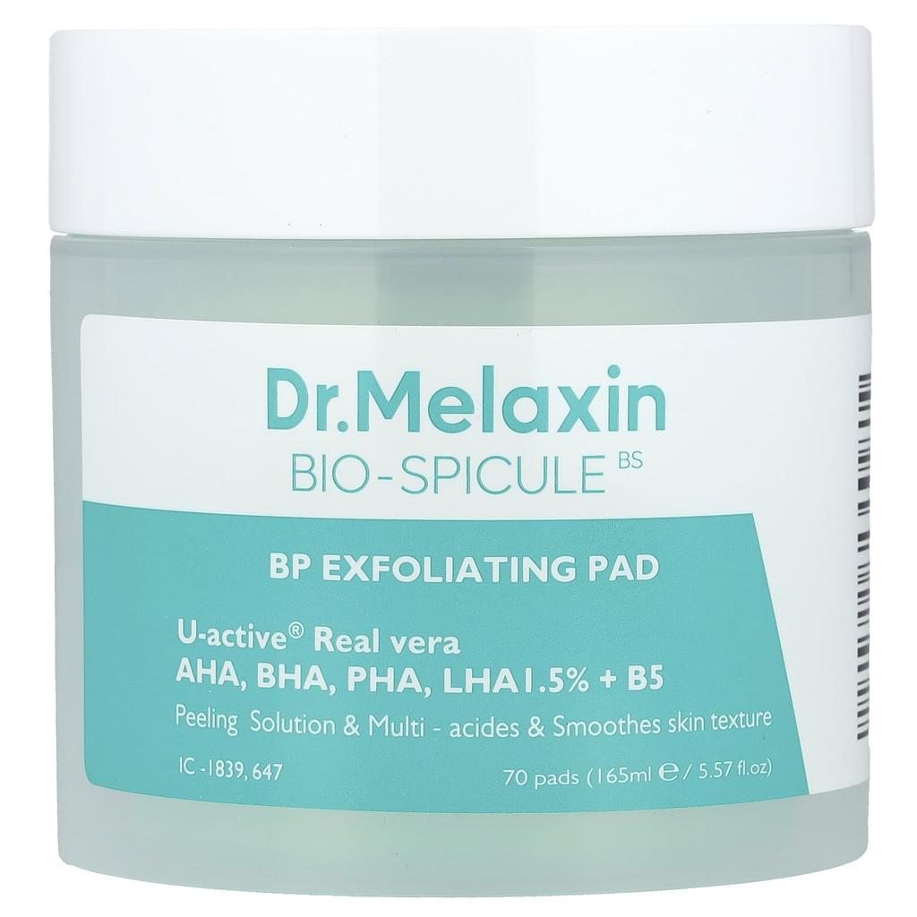 Dr.Melaxin Bio-Spicule, Exfoliating Pads, 70 Sheets, 165 Ml (5.57 Fl Oz)