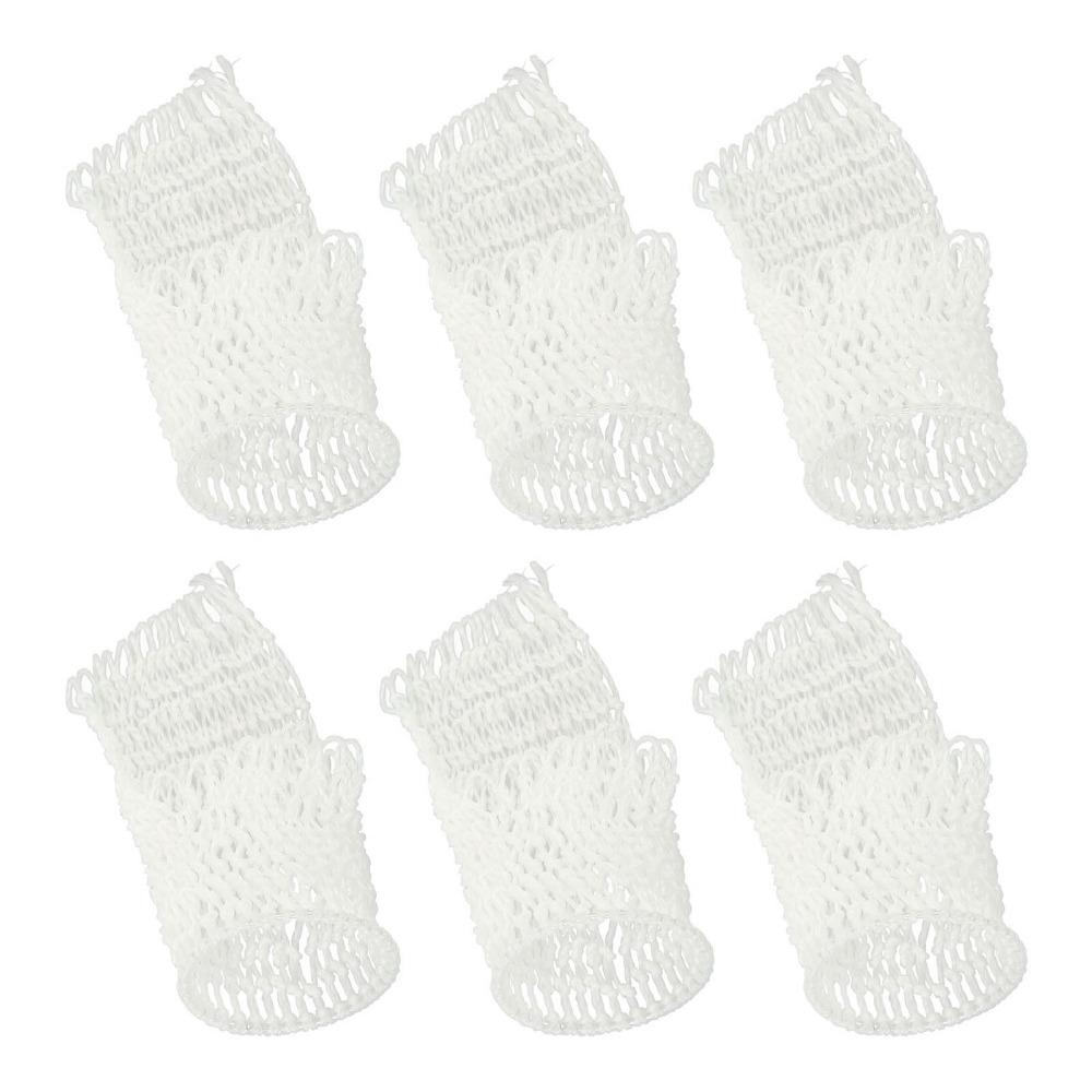 6PCS Hollow Out Billiard Table Mesh Bag Cotton Pool Table Pocket Accessories Billiard Table Repair