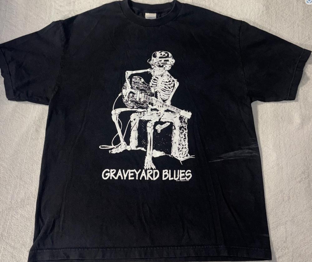 

Vintage Graveyard Blues Shirt - Mens Size XL - AAA Apparel, Tshirt Unisex T-Shirt XXL