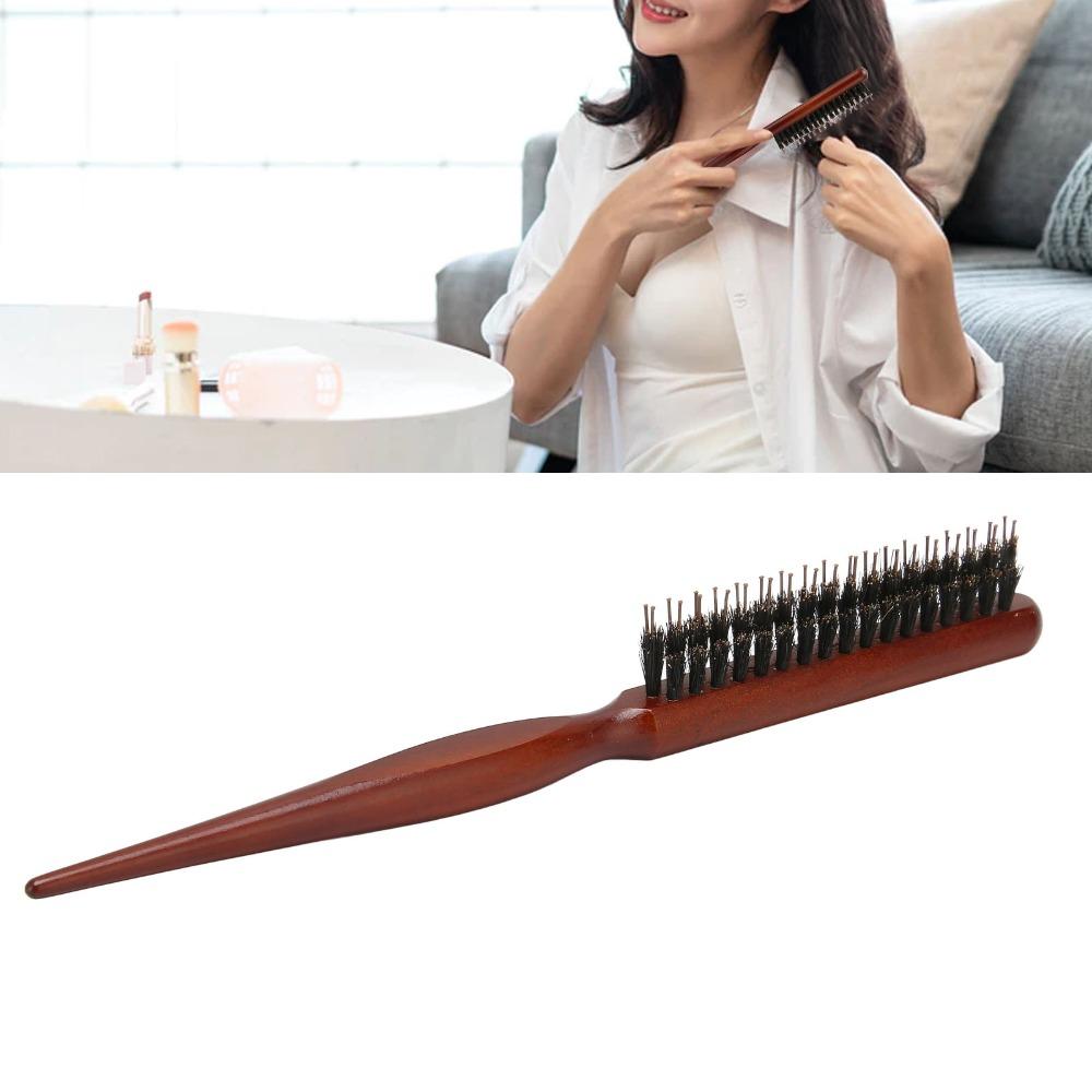 Ergonomic Handle Teasing Brush Professional Styling Comb Hairdressing Tool Teasing Comb Salon Use