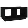 814438 vidaXL Table basse Noir 80x50x40 cm Bois massif de pin