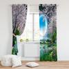2 Pezzi Tende Luna per Soggiorno Set di Tende per Finestra Albero di Ciliegio per Decorazione Camera da Letto Estetica Boho Arredamento Sfondo Casa