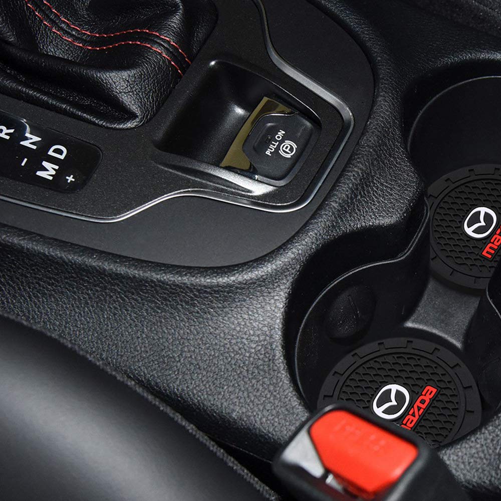 AOOOOP Car Interior Accessories for Mazda Cup Holder Insert Coaster - Silicone Non-Slip Cup