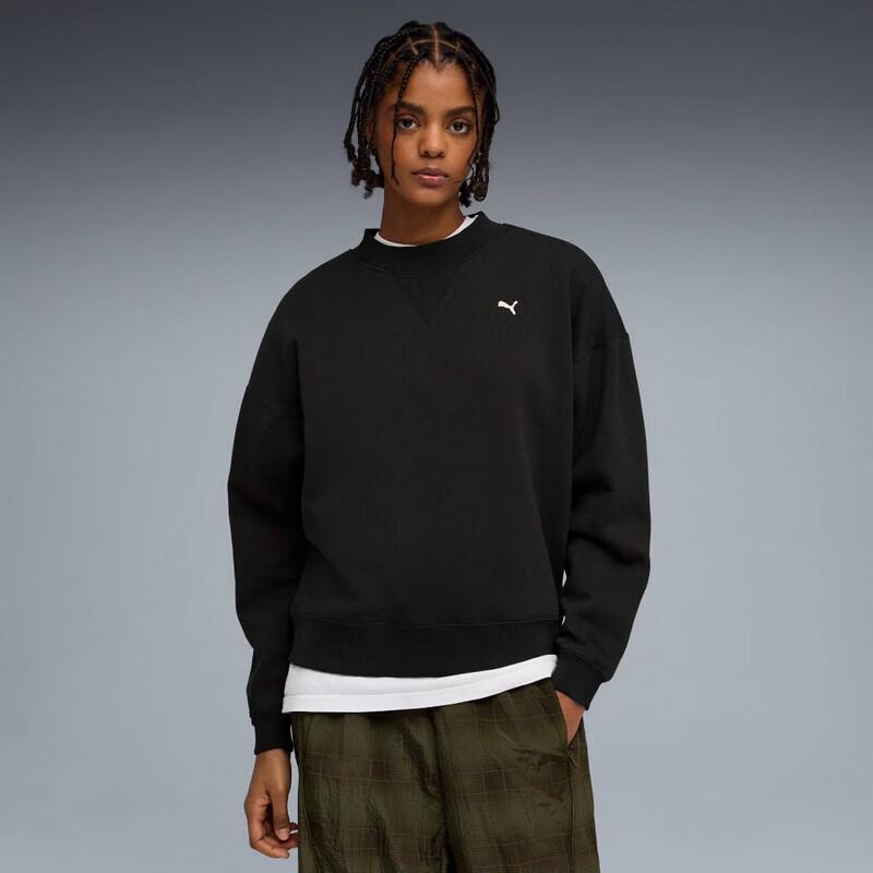 PUMA Women s Loose Casual Pullover Sweatshirt L