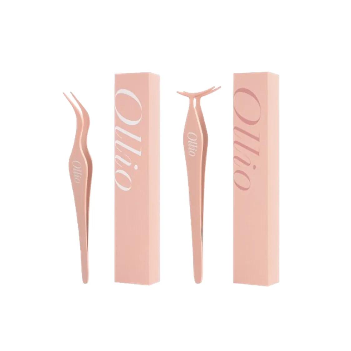 Ollio No Glue Eyelash Tweezer L-Shaped