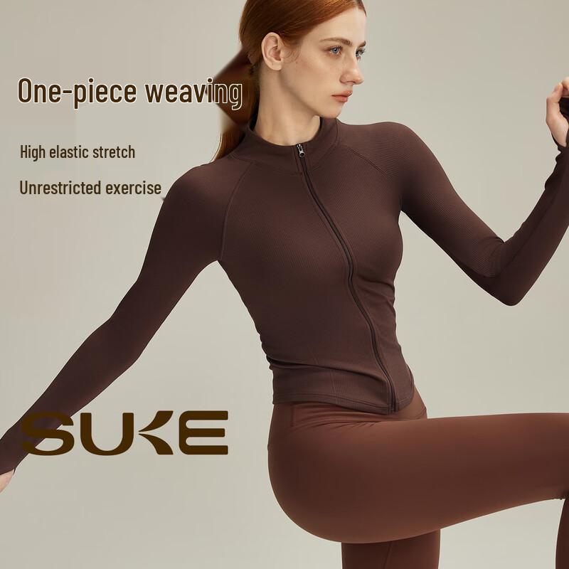 Женская спортивная куртка SUKE, облегающая, с длинным рукавом L