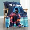 Hockey99 Customize Text Blanket Multi-purpose Customizable Blanket Comfortable Great for Nap Home Decor Couch Office Chair Ideal for All Seasons