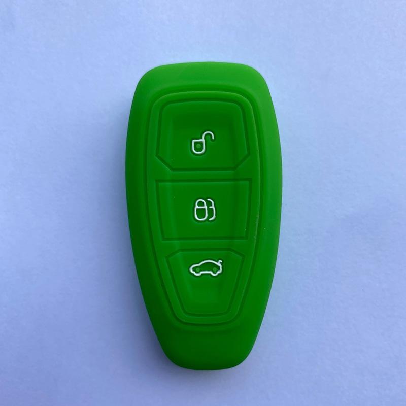 Zad Silicone Car Key Case Cover For Ford Mondeo Focus Fiesta Kuga C-Max S-Max Mk3 Replacement Auto 3 Buttons Key Protector