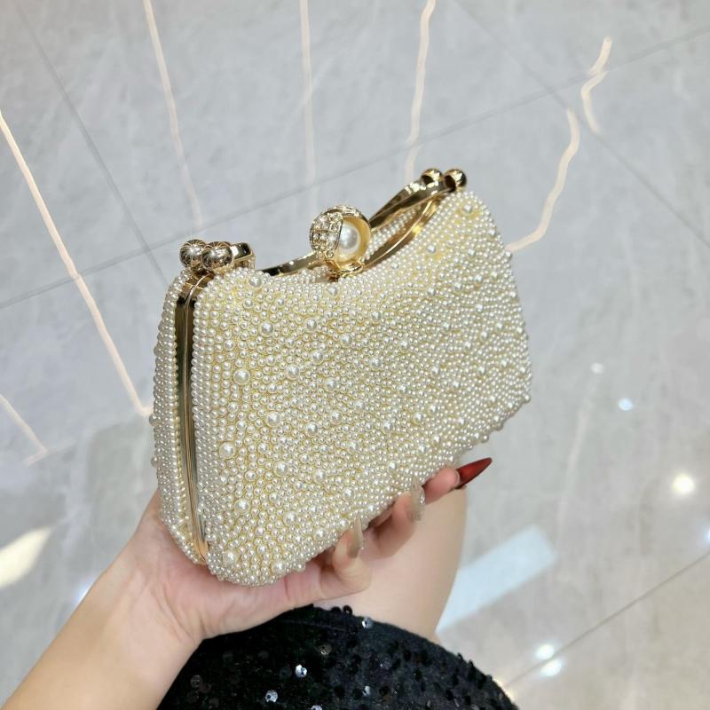 Pearl Handbag Evening Dress Handbag Dinner Party Bag Shoulder Bag Chain Bag Fashionable Crossbody Bag