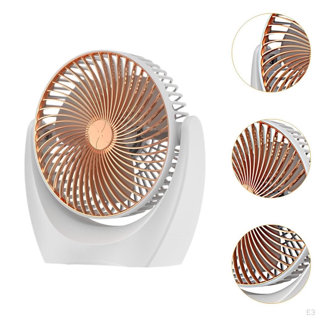 Desk Fan ,Air Cooling ,2 Speed Quiet ,Small Table Mini for Outdoor Home Camping