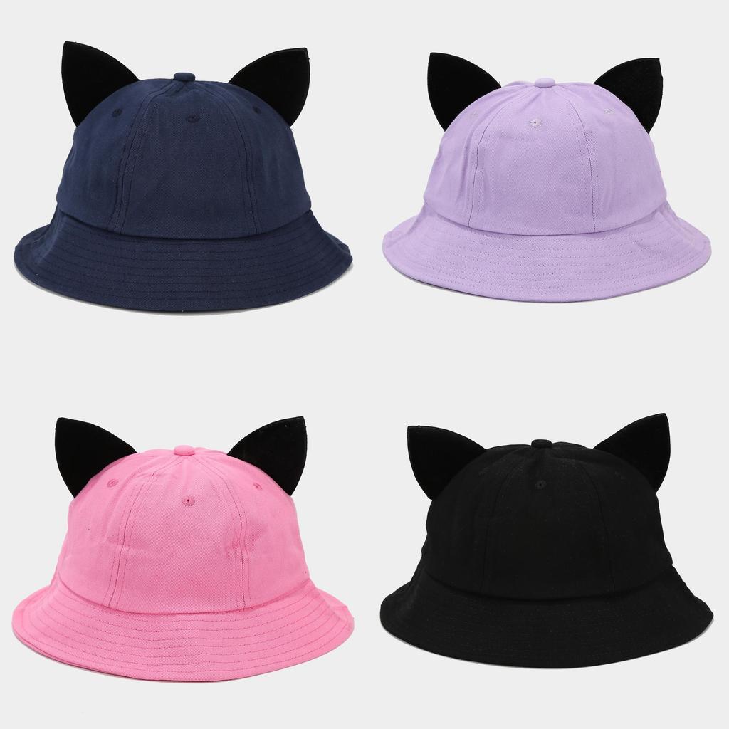 Cartoon Little Devil Ears Cap With Sun Protection For Kids Summer Fashion