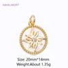 Wholesale 18k Gold Plated Brass Heart/Butterfly Pendants Charms,Natural Shell Charms For Jewelry Making,DIY Necklace Accessories
