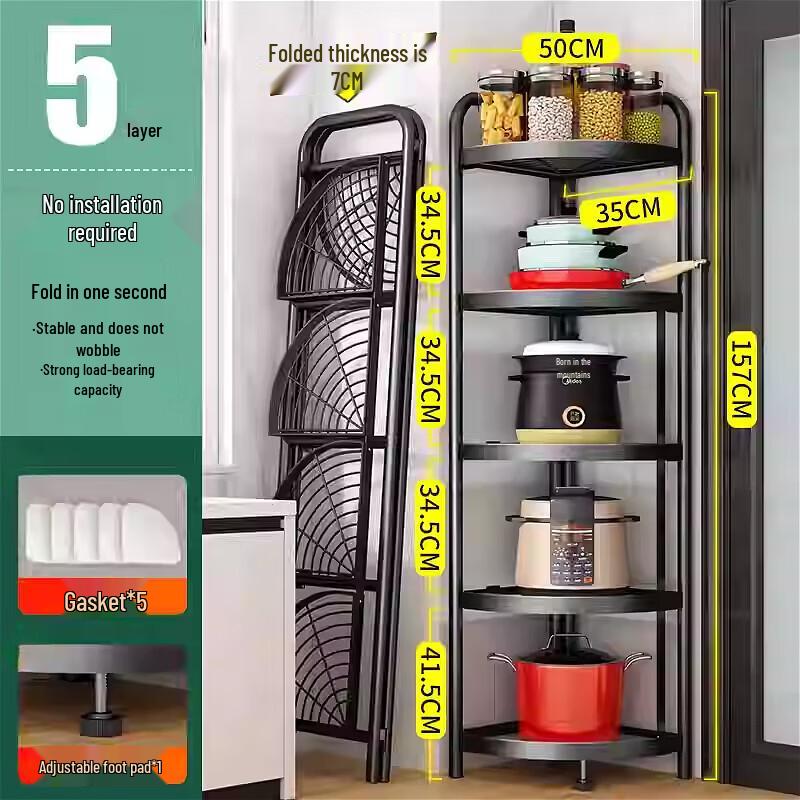 Kitchen Corner Storage Rack