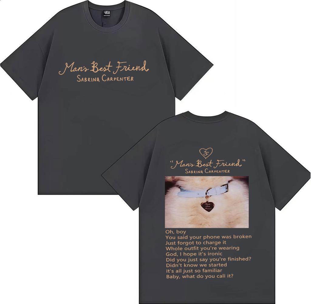 Sabrina Carpenter Manchild Okładka Nowego Albumu Plakat Graficzny Nadruk Koszulka Męska Damska Luźna Codzienna Bawełniana Z Okrągłym Dekoltem Top Oversize Tee