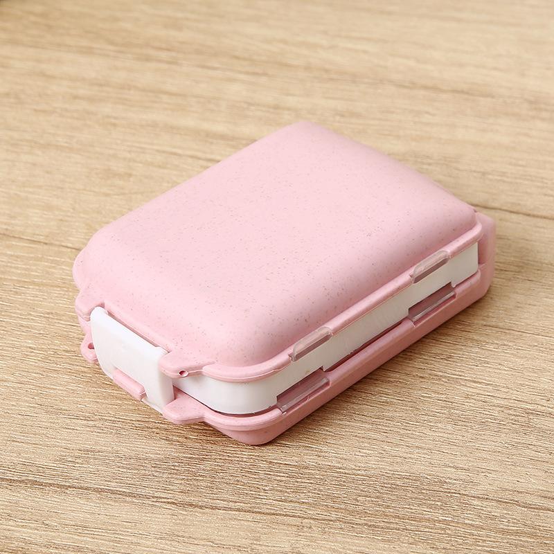 2Pcs Portable Mini Pill Box Medical Kits Vitamin Pills Box Storage Box Pill Container Health Travel Supplies
