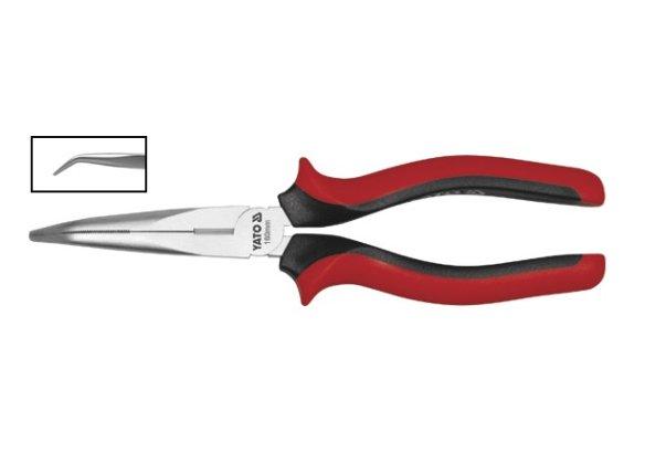 BENT LONG NOSE PLIERS 200MM - YT-2028